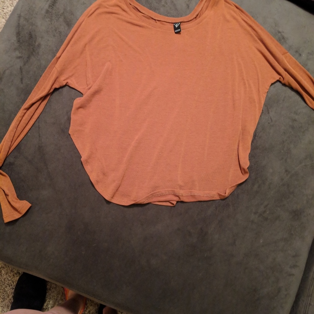 Brown long sleeve shirt